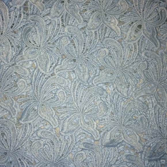 Ann Taylor Loft blue crochet & mesh top NWT - Picture 9 of 12